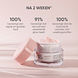 Louis Widmer Nutriderm Dagcrème Éclat Rosé UV 50 Licht Geparfumeerd 50ML  Lichtroze achtergrond met pot en deksel schuin tegen potje aan