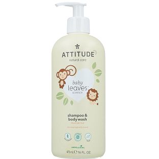 Attitude Baby Leaves 2-in-1 Shampoo & Body Wash 473ML Attitude Baby Leaves 2-in-1 Shampoo & Body Wash 473ML
