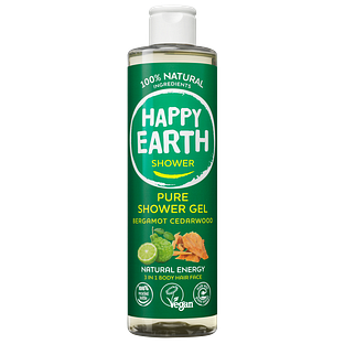 Happy Earth Pure Shower Gel Bergamot Cedarwood 300ML