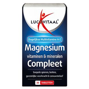 Lucovitaal Magnesium Vitaminen Mineralen Compleet 30TB Lucovitaal Magnesium Vitaminen Mineralen Compleet 30TB