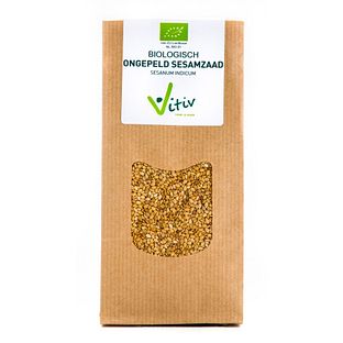 Vitiv Biologisch Ongepeld Sesamzaad 250GR