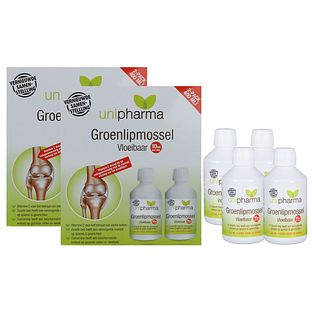 Unipharma Groenlipmossel Vloeibaar Duo-verpakking 2x400ML
