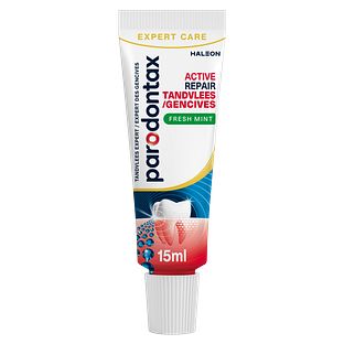 Parodontax Active Repair Tandvlees Fresh Mint Mini Tandpasta Reisformaat 15ML Parodontax Active Repair Tandvlees Fresh Mint Mini Tandpasta Reisformaat 15ML