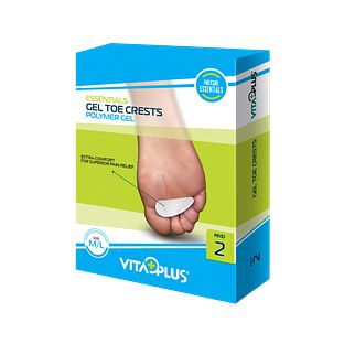 Vitaplus Essentials Gel Toe Crests Polymer Gel maat M/L 2ST Vitaplus Essentials Gel Toe Crests Polymer Gel maat M/L 2ST