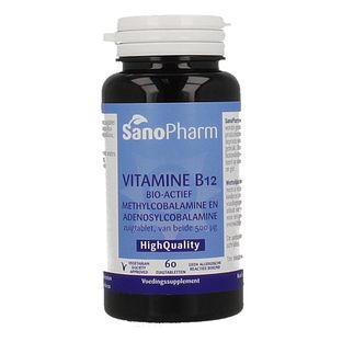 Sanopharm Vitamine B12 Bio-Actief Zuigtabletten 60ZTB