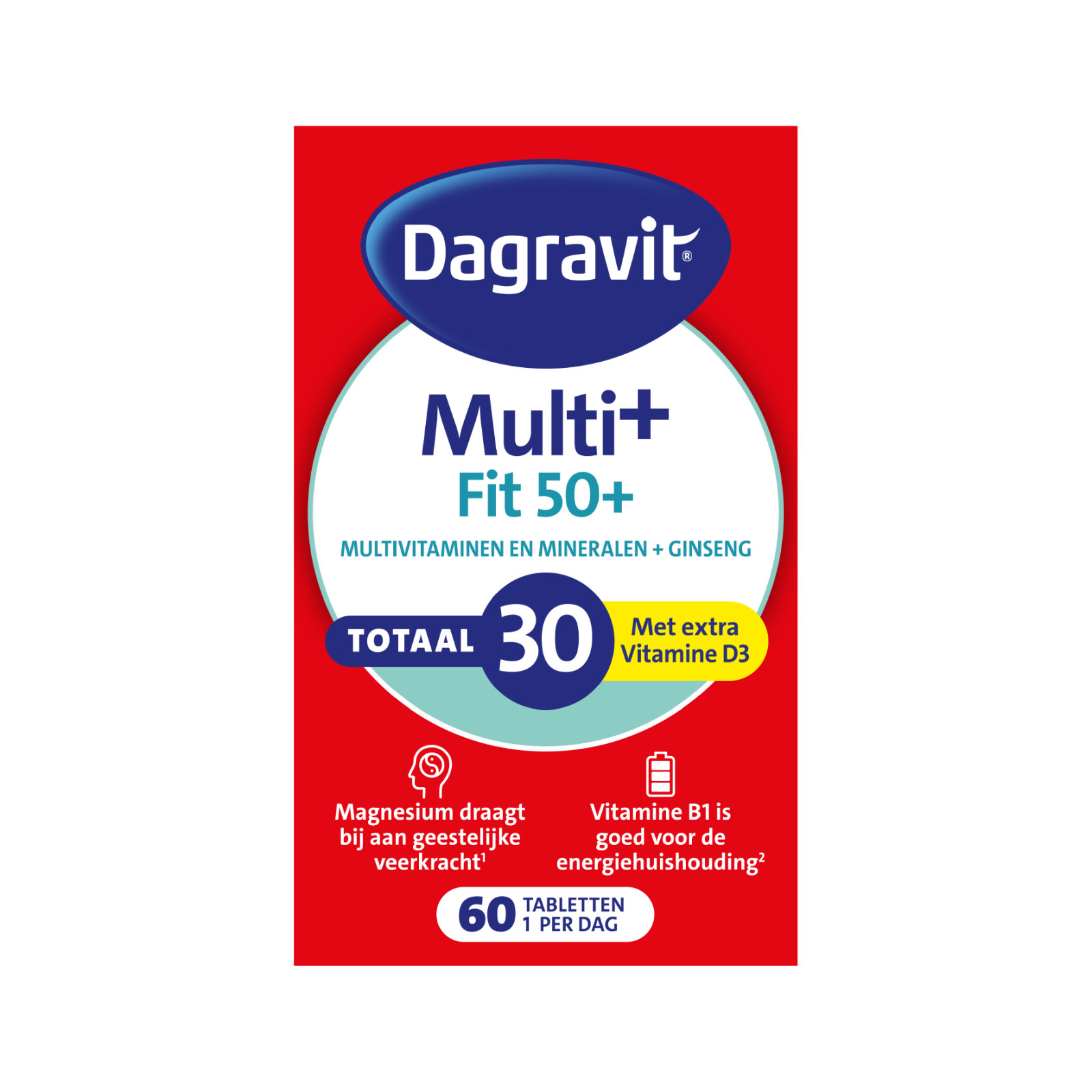 Dagravit Vitaal 50+ Totaal 30 Tabletten afbeelding 1