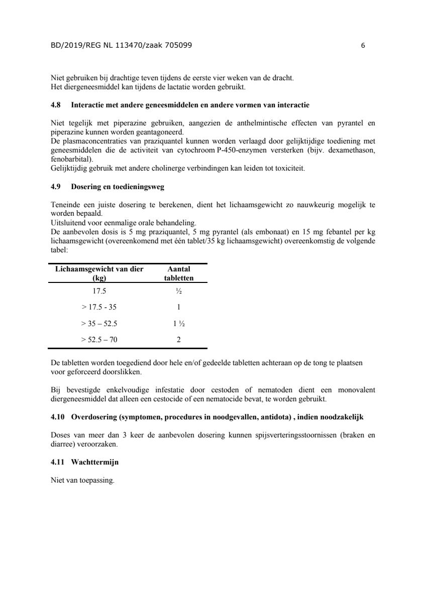 Wormtabletten all-in-one Honden vanaf 17.5KG afbeelding van document #6, leaflet