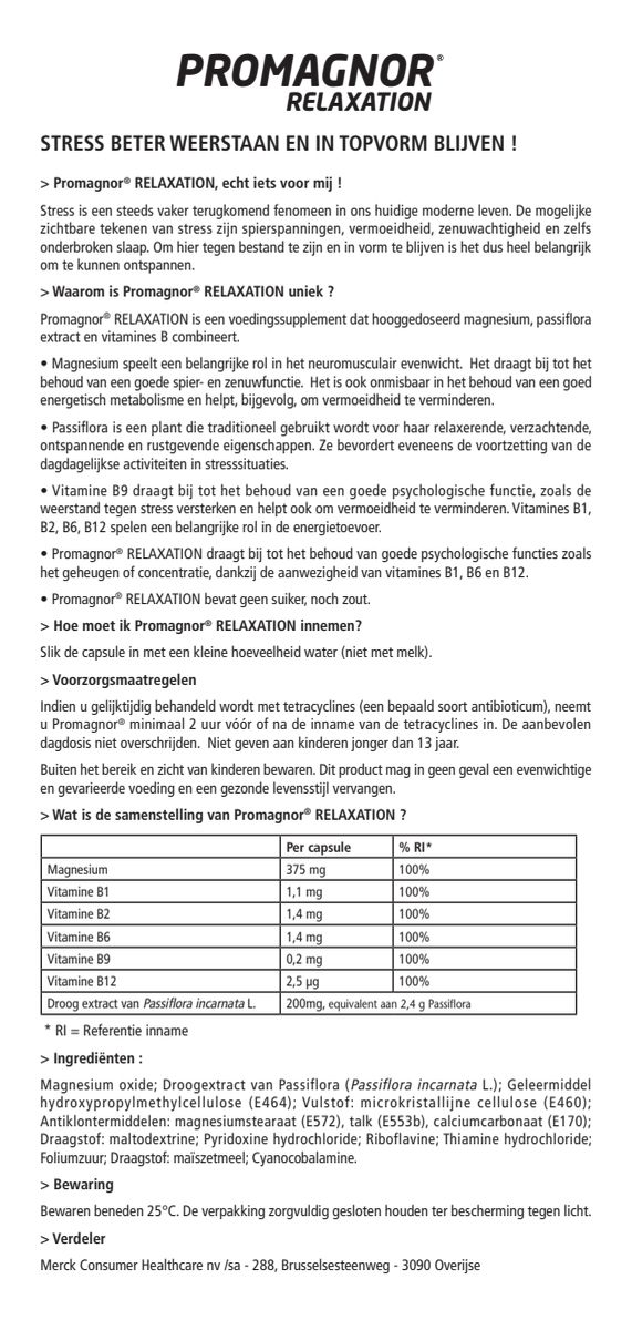 Relaxation Capsules afbeelding van document #1, instructions