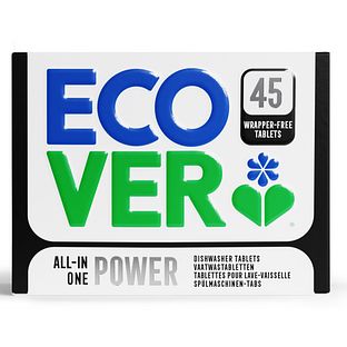 Ecover All-In-One Power Vaatwastabletten 45ST