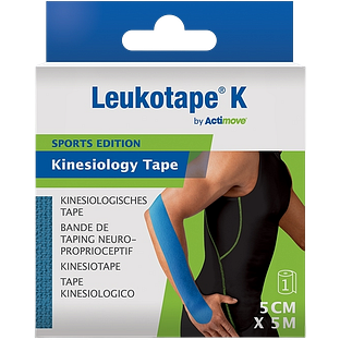 Actimove Kinesiology Tape Blauw 5cm x 5m 1ST Actimove Kinesiology Tape Blauw 5cm x 5m 1ST