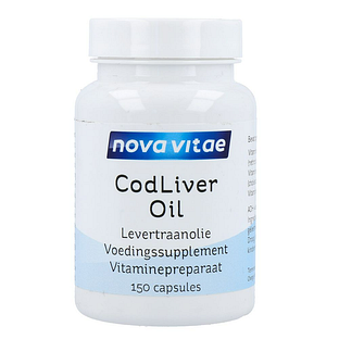 Nova Vitae Cod Liver Oil Levertraanolie Capsules 150CP Nova Vitae Cod Liver Oil Levertraanolie Capsules 150CP