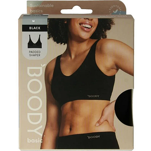 Boody Padded Shaper Crop Bra Zwart M 1ST