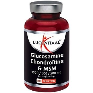 Lucovitaal Glucosamine Chondroïtine en MSM Tabletten 100TB