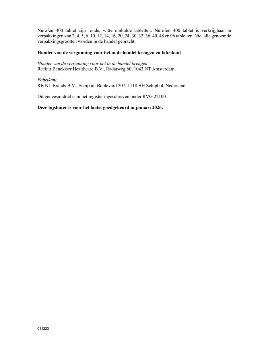 400mg Tabletten afbeelding van document #7, leaflet