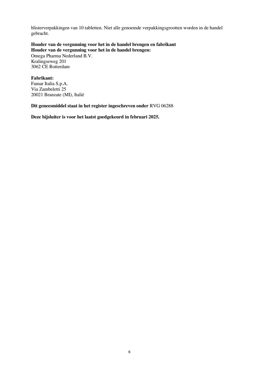 Tabletten afbeelding van document #6, leaflet