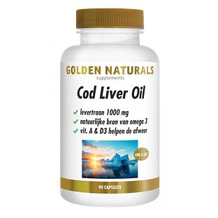 Golden Naturals Cod Liver Oil Capsules 90SG