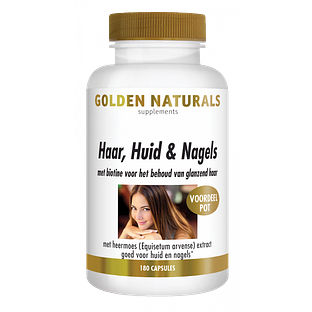 Golden Naturals Haar Huid & Nagels Capsules 180VCP