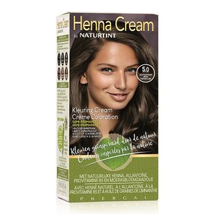 Naturtint Henna Cream 5.0 Licht Kastanjebruin Semi-Permanente Kleuring 110ML