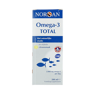 Norsan Omega 3 Total Visolie  Citroen Vloeibaar 200ML