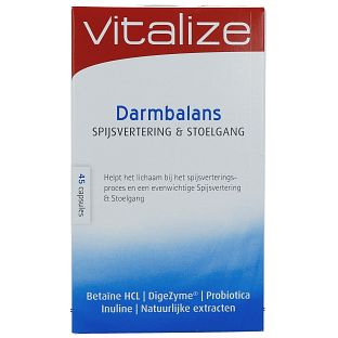 Vitalize Darmbalans Spijsvertering & Stoelgang Capsules 45CP