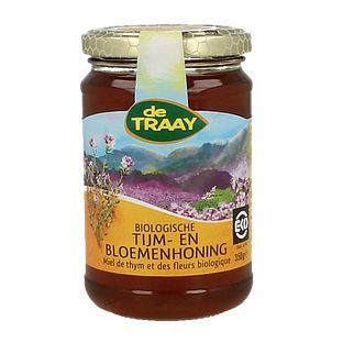 De Traay Tijm- en Bloemenhoning Biologisch 350GR