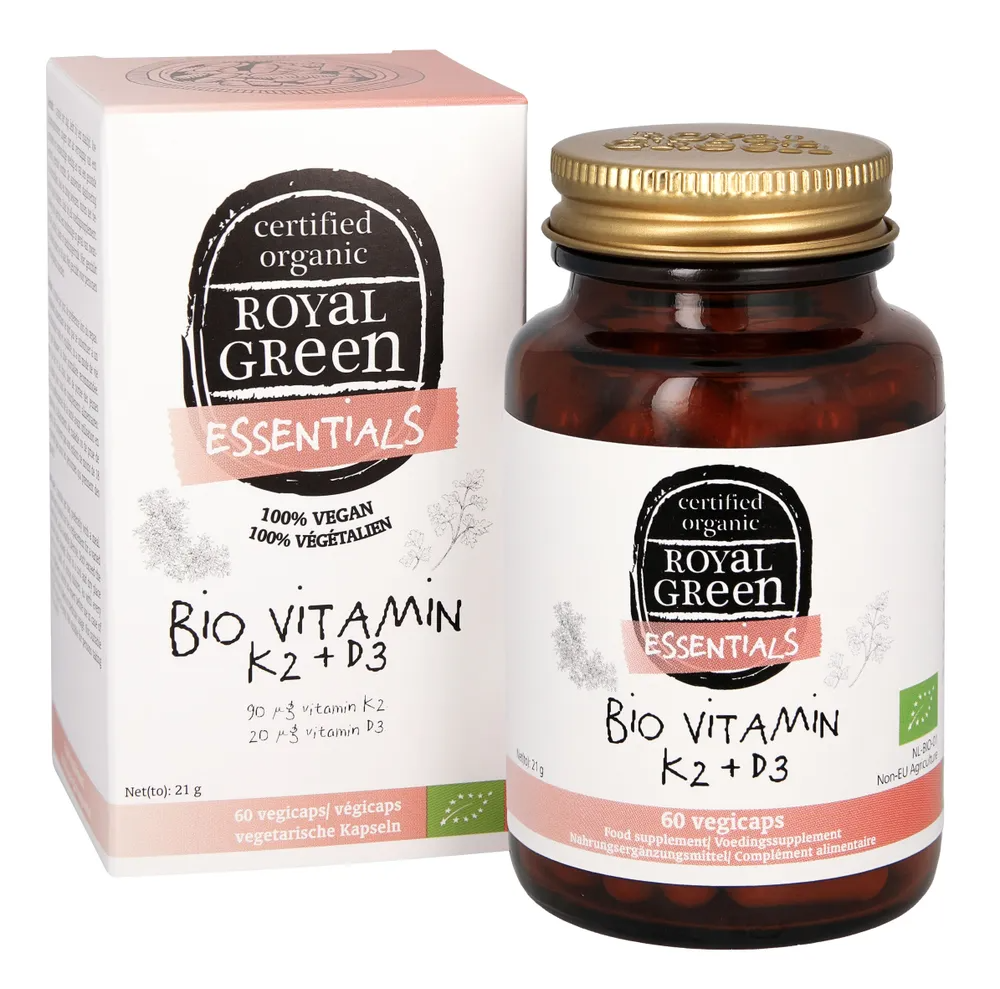 Royal Green Vitamin K2 + D3 Bio Capsules 60VCP