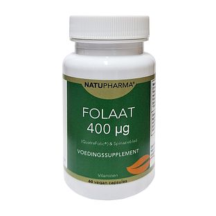 Natupharma Folaat 400mcg Capsules 60CP Natupharma Folaat 400mcg Capsules 60CP
