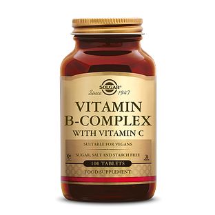 Solgar Vitamine B-complex met Vitamine C Tabletten 100TB