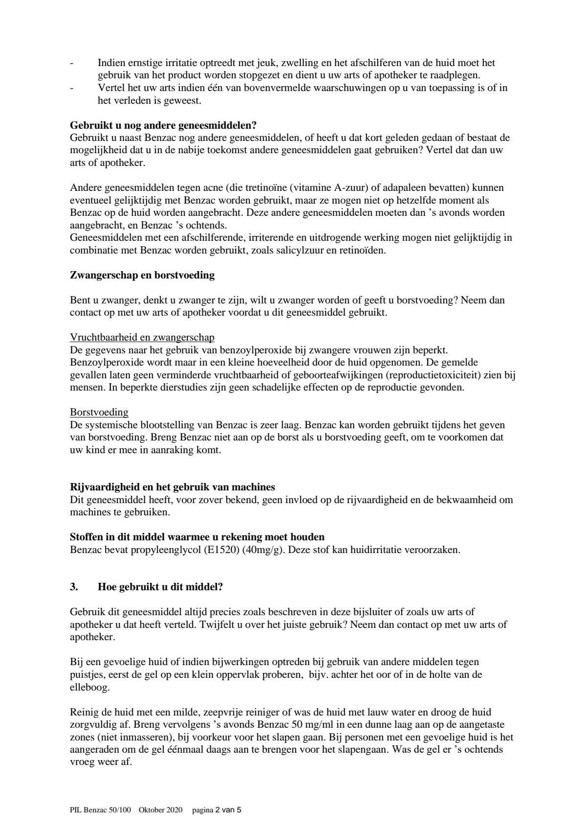 Gel bij Jeugdpuistjes 50 mg/ml afbeelding van document #2, leaflet