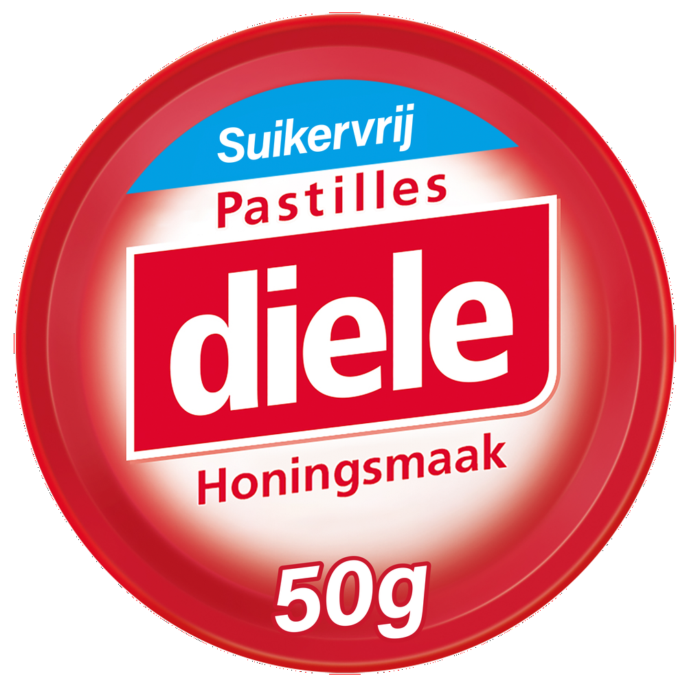 Diele Pastilles Rood Honing Suikervrij afbeelding