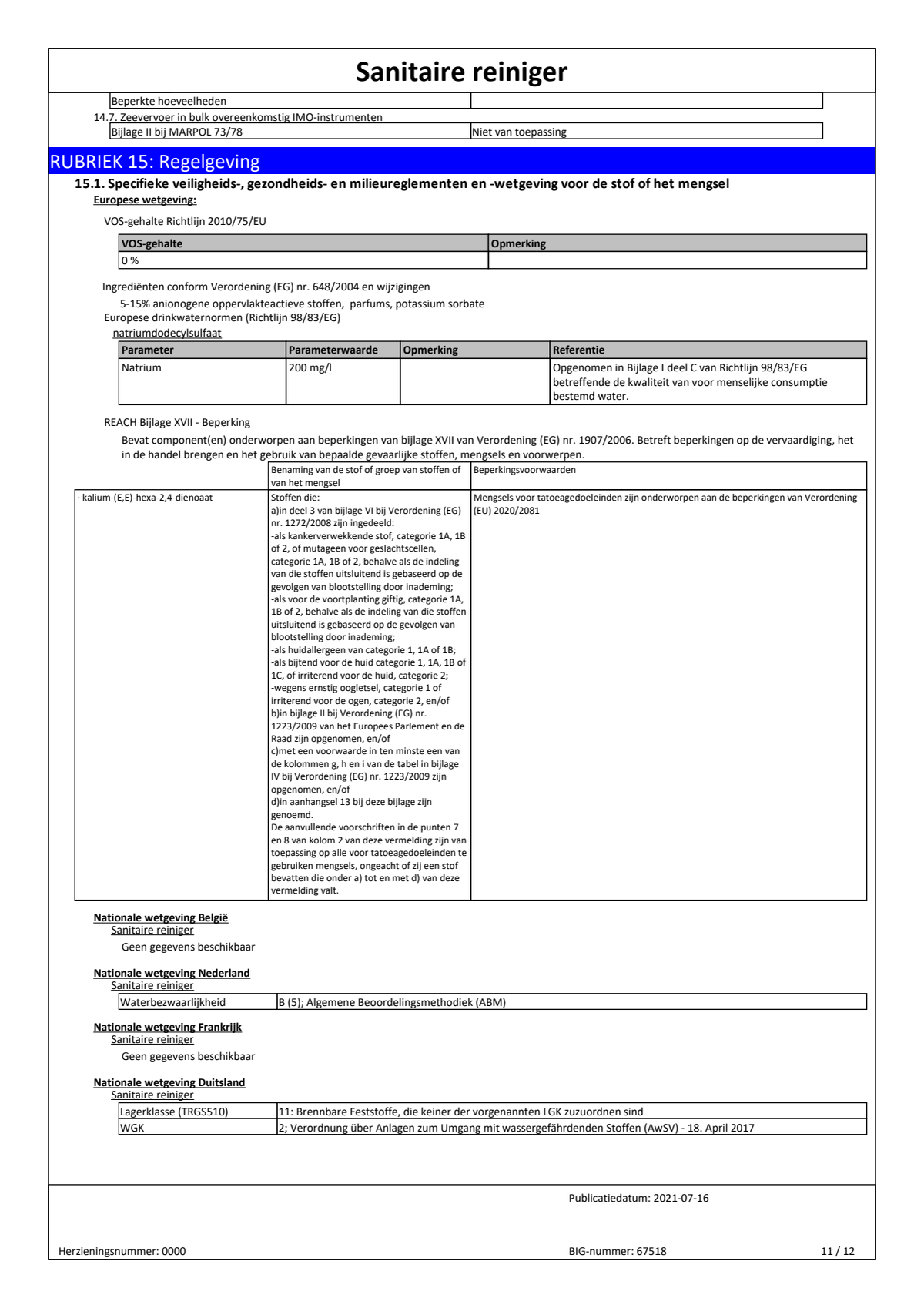 Badkamer Reiniger Starter Kit afbeelding van document #11, leaflet
