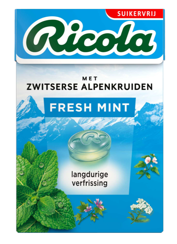 Ricola Fresh Mint Kruidenpastilles afbeelding