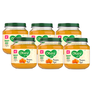 Olvarit 4m+ Pompoen Rijst 125GR