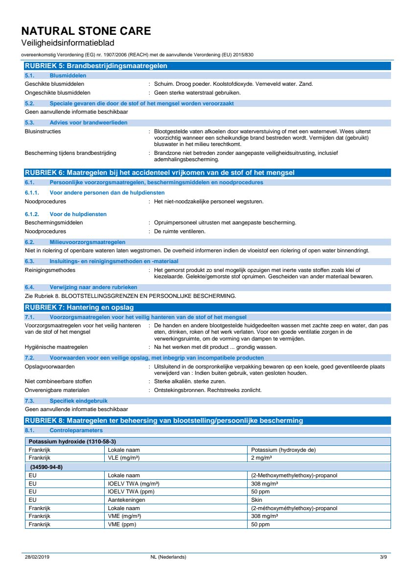 Natural Stone Care Natuursteen Reiniger afbeelding van document #3, info_folder