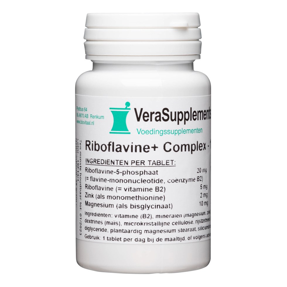 VeraSupplements Riboflavine+ Complex Tabletten afbeelding