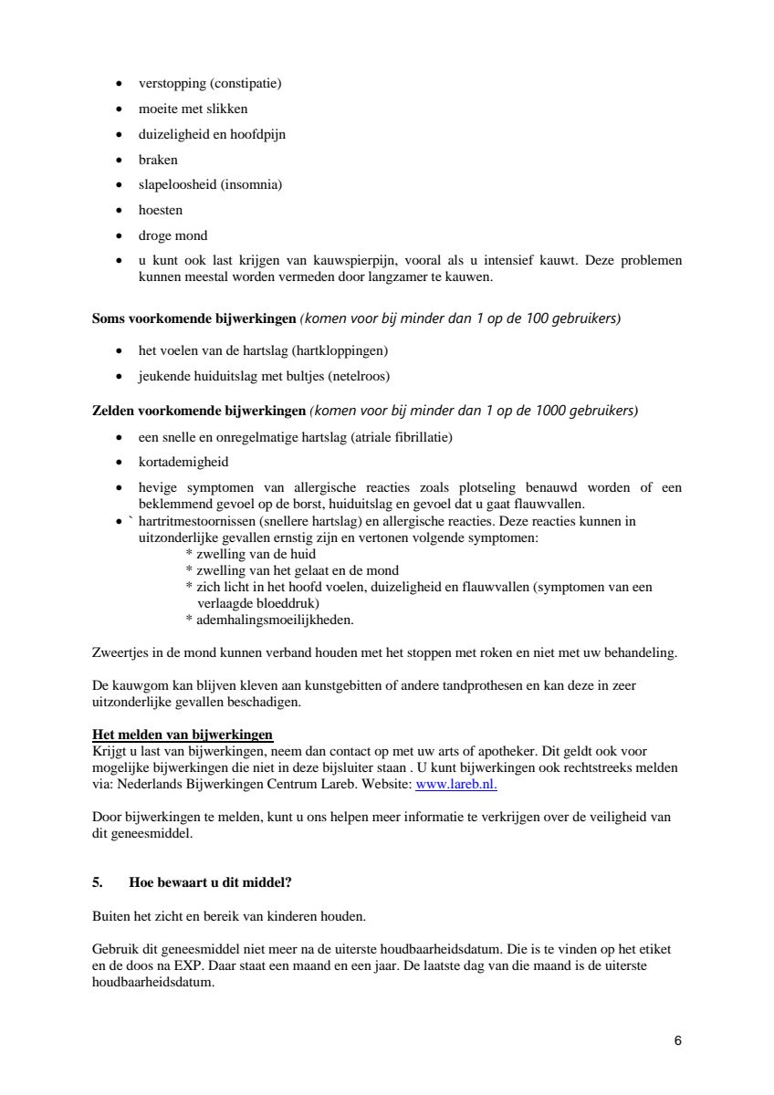 Kauwgom Fruit 2 mg - voor stoppen met roken afbeelding van document #6, leaflet