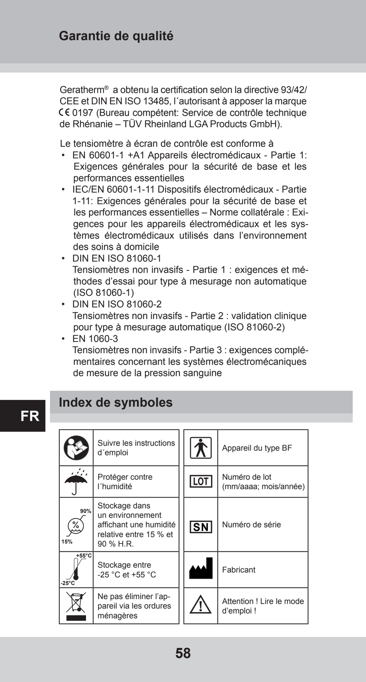 Bovenarm Bloeddrukmeter Desktop afbeelding van document #58, instructions