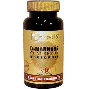 Artelle D-Mannose Cranberry Beredruif Tabletten 75 Tabletten 75TB