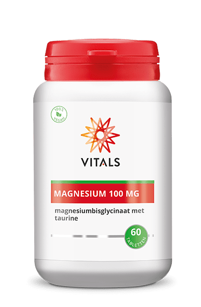 Vitals Magnesium Bisglycinaat 100mg Tabletten 60TB