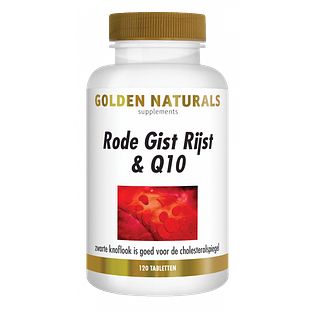 Golden Naturals Rode Gist & Q10 Tabletten 120VTB