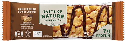 Taste Of Nature Dark Chocolate Peanut Caramel Reep afbeelding