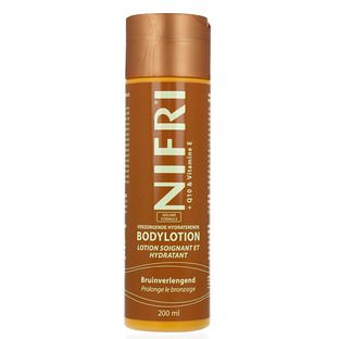 Nifri Bruinverlengende Bodylotion + Q10&Vitamine E 200ML Nifri Bruinverlengende Bodylotion + Q10&Vitamine E 200ML
