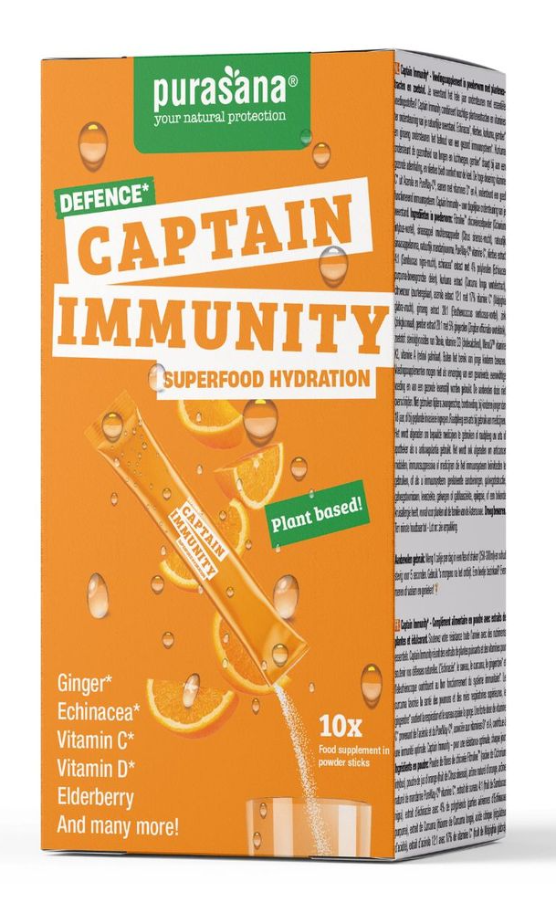 Purasana Captain Immunity Superfood Hydration Poeder 10ST