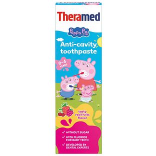Theramed Junior Peppa Pig  Red Fruits 0-6 Tandpasta 50ML
