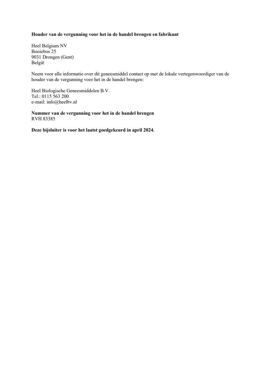Chelidonium-Homaccord N afbeelding van document #4, leaflet