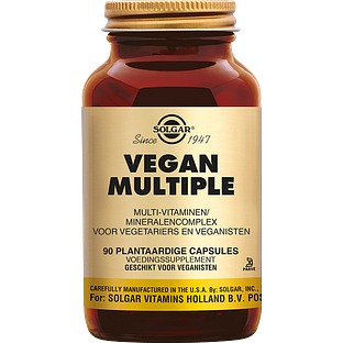 Solgar Vegan Multiple Multivitamine voor Veganisten Capsules 90VCP