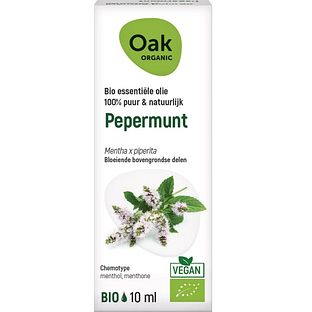 Oak Organic Pepermunt Olie 10ML Oak Organic Pepermunt Olie 10ML