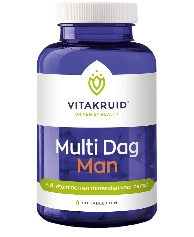 Vitakruid Multi Dag Man 100% Vegan Tabletten 90TB