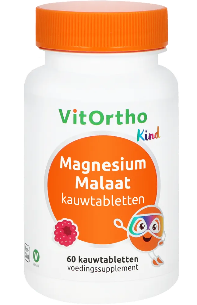 VitOrtho Kind Magnesium Malaat Kauwtabletten