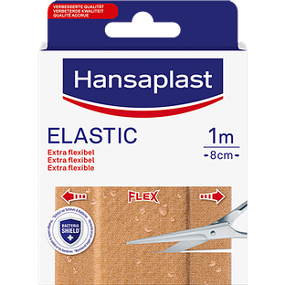 Hansaplast Pleisters Elastic 1m x 8cm 1ST